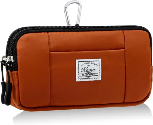 Miniatura 28 de KAMO Funda multiusos de lona horizontal para smartphone, funda para teléfono celular con asa para cinturón, bolsas de cinturón para mujeres, funda