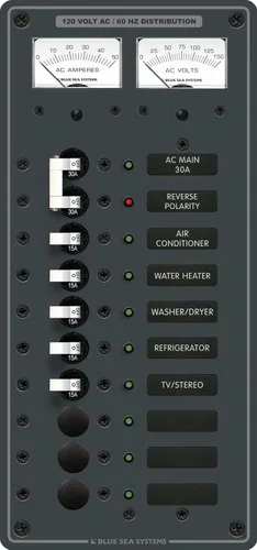 Blue Sea Systems 8074 AC principal + 8 posiciones