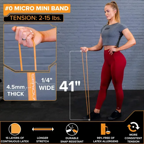 Miniatura 6 de SERIOUS STEEL FITNESS Banda asistida de 41 pulgadas, resistencia y estiramiento, bucle de asistencia de levantamiento de potencia y pull-up