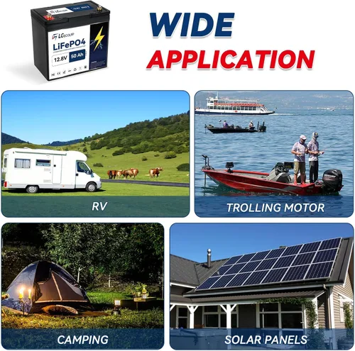 Miniatura 7 de Batería LiFePO4 de 12 V 100 Ah BCI Group 31, batería de litio de 12 V 100 Ah 7000+ciclos profundos, potencia de salida de 1280 Wh, soporte