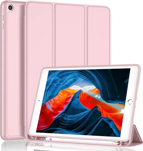Miniatura 19 de iMieet - Funda para iPad de 9ª generación 2021/iPad de 8ª generación 2020 de 10.2 pulgadas con soporte para lápices, funda para iPad de 7ª