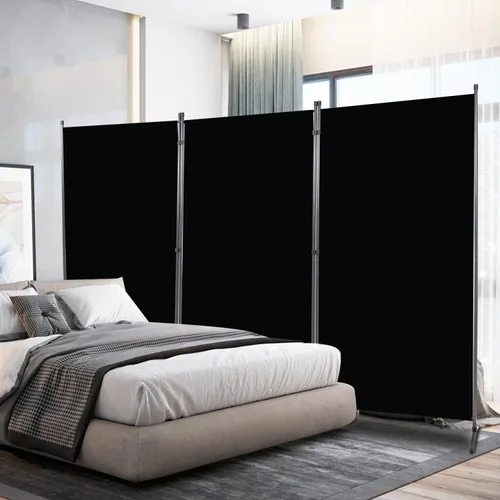 Miniatura 9 de Divisor de habitación, pantalla de privacidad de un solo panel, 71 x 72 pulgadas de alto, divisor grande para separación de habitaciones, tela
