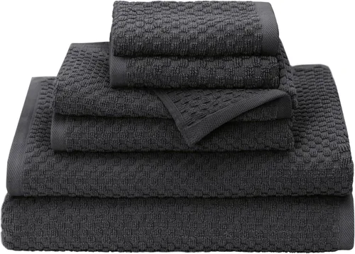 Miniatura 27 de COTTON CRAFT Sábanas de Baño con Tejido de Gofre - Juego de 2 Sábanas de Baño de Lujo Estilo Spa Europeo con Tejido de Gofre - Sábana de Baño de Gris