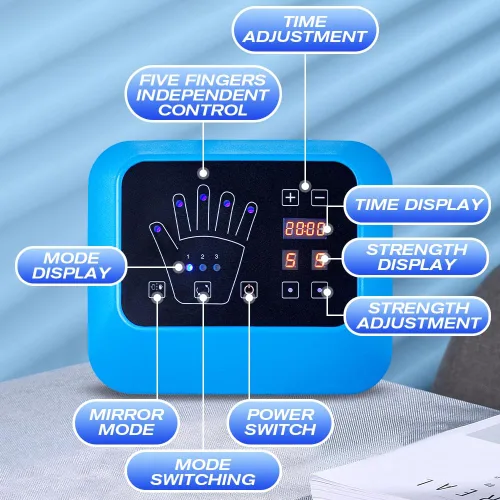 Miniatura 2 de BAUSATZ Guantes robóticos de rehabilitación para recuperación de accidentes cerebrovasculares, múltiples modos de entrenamiento, ajustes