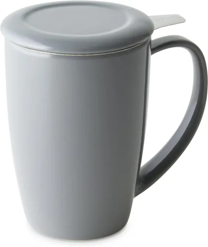 Miniatura 3 de Forlife. Taza de 15 onzas, alta, curvada, con infusor de té y tapa., Carrot