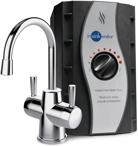 Miniatura 10 de InSinkErator Tanque de acero inoxidable, sistema H250C-SS HOT250, grifo monomando en cromo con dispensador instantáneo de agua caliente de 2/3