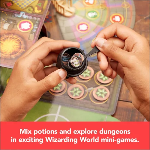 Miniatura 5 de Wizarding World Hogwarts Magical Mayhem 3D Juego de mesa Juego de Harry Potter para familias, adultos y niños a partir de 8 años