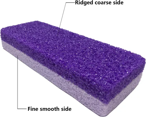 Miniatura 3 de Herramienta de pedicura exfoliante de pies, 4 unidades, removedor de callos para pies (morado)