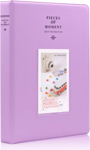 Miniatura 9 de Álbum de fotos Ablus pequeño con 128 bolsillos para fotos de cámaras instantáneas Fujifilm Instax Mini 7s 8 8+ 9 25 26 50s 70 90 y tarjetas de Negro