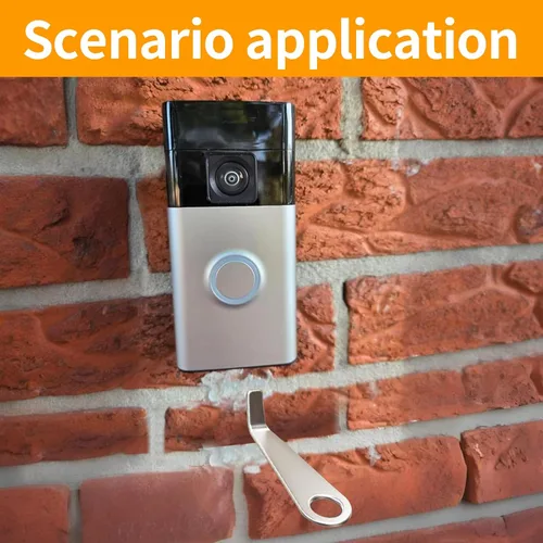 Miniatura 6 de Herramienta de extracción de timbre de video, actualización de metal con llavero, compatible con timbre de batería (2024), herramienta de apertura