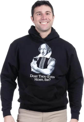 Miniatura 2 de Ann Arbor T-shirt Co. Dost Thou Even Hoist Sir? Funny Workout Weight Lifting Lifter Gym Hooded Sweatshirt Hoody