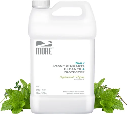 MORE Limpiador de Piedra y Cuarzo + Protector - Recambio de Spray para Cuidado de Superficies a Base de Agua - Para Encimeras de Cocina y Baño -