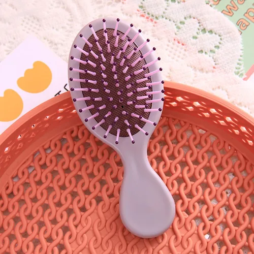 Miniatura 8 de Mini cepillo de pelo mojado de 20 piezas, cepillo desenredante de viaje con cerdas suaves para la mayoría de tipos de cabello, práctico de operar
