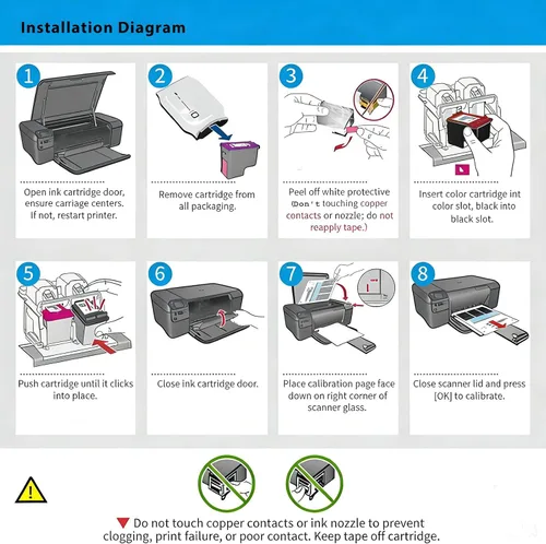 Miniatura 8 de GREENBOX Paquete combinado de cartuchos de tinta de repuesto 63 para HP 63, cartucho de tinta negro y color para Envy 4512 4520 Officejet 3830 4650