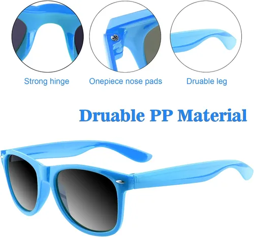 Miniatura 48 de TUPARKA Paquete de 20 lentes de sol para niños a granel para fiestas de verano en la piscina, fiestas de cumpleaños, bolsas de golosinas, color verde