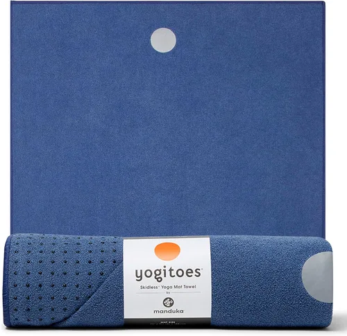 Miniatura 8 de Manduka Yogitoes Toalla para Esterilla de Yoga Caliente - 71" Agarre Activado por Humedad Protuberancias de Silicona Patentadas Altamente