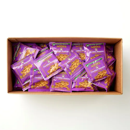 Miniatura 14 de Annie's Bocadillo orgánico Bunny Grahams, Cheddar, 0.75 onzas, 100
