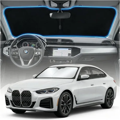 Miniatura 79 de Cubierta para parabrisas para BMW X1 E84 – Ajuste personalizado X1 E84 Accesorios 2016-2024 2025 Parasol plegable protección UV y escudo térmico