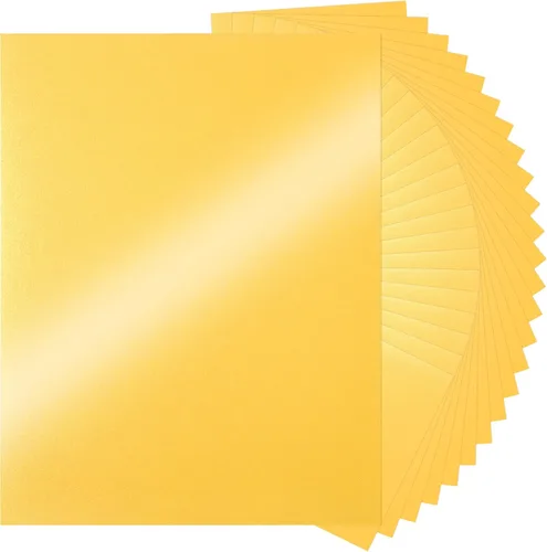 Miniatura 8 de Papel de cartulina blanco brillante, 120 hojas de papel nacarado de 92 libras (250 gsm/92 libras) para manualidades, cartulina brillante de doble