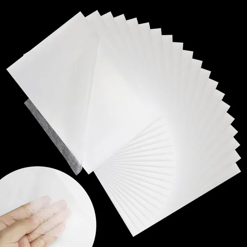 Miniatura 12 de Stitch Witchery - 20 hojas, 8 x 12 pulgadas, cinta fusible para aplicaciones de tela, interfaz fusible de peso medio, tela de unión fusible