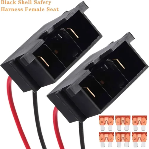 Miniatura 4 de Weewooday 2 conectores de arnés de cables de repuesto compatibles con ruedas de batería SLA de 12 voltios, adaptador de conector de batería