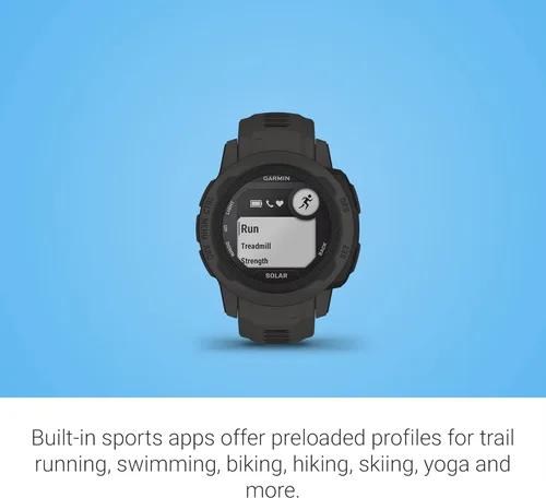 Miniatura 4 de Garmin Instinct 2S Solar, reloj resistente para exteriores de menor tamaño con GPS y con capacidad de carga solar, construido para todos los Grafito
