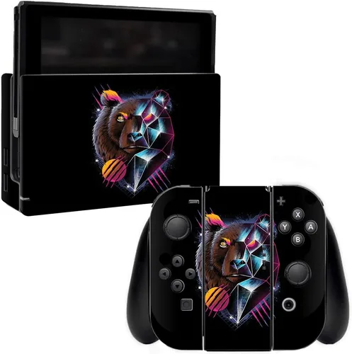 MightySkins - Skin compatible con Nintendo Switch Rad Bear