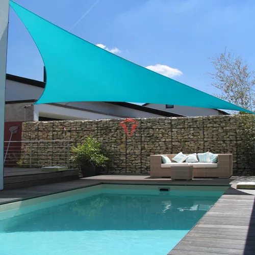 Miniatura 5 de Patio Paradise - Toldo parasol triangular de 12 x 12 x 12 pies, para sombra de tela con bloqueo de luz solar, cubierta de pérgola Patio de Turquesa