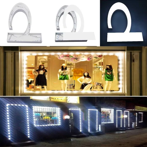 Miniatura 6 de Módulo LED, luces de repuesto para inflables, blancas, 10 piezas, 5 pies, 5730 SMD, 150 lúmenes por módulo LED, luz impermeable IP65 para cartel