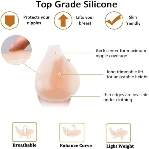 Miniatura 3 de Invisalift - Brasier con levantamiento ocultivo sujetador Invisalift para pechos grandes sujetador adhesivo de silicona con correas DD con broches
