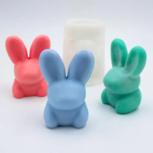 Miniatura 4 de 5 piezas molde de silicona 3D de árbol de Navidad para velas, jabón, resina epoxi, cera, formas de silicona, molde de árbol de Navidad para velas, 5