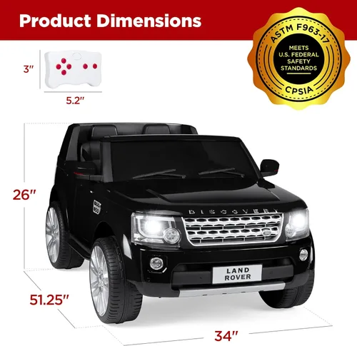 Miniatura 7 de Best Choice Products Land Rover Ride On - Silla de paseo para niños (12 V, 2 plazas)