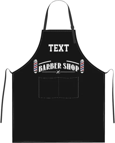 Miniatura 15 de Delantal de barbería personalizado para hombres, delantal de peluquería personalizado con bolsillos, delantal ajustable personalizado para peluquería