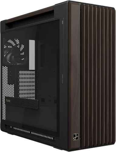Miniatura 16 de ASUS ProArt PA401 Wood Edition - Carcasa ATX con panel de malla beige, soporte de GPU de hasta 12.402 in, soporte de radiador de 9.449 in