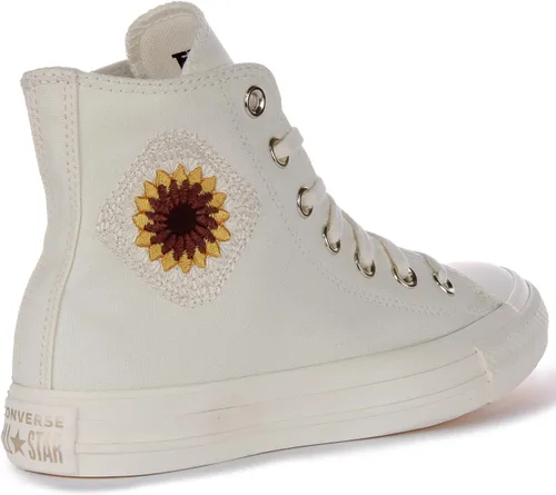 Miniatura 3 de Converse Chuck Taylor All Star Festival - Tenis de ganchillo para mujer, color blanco