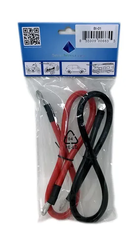 Miniatura 2 de Tetra-Teknica MotoBasics Series BI-01 - Juego de cables inversores de batería, 21 pulgadas, alambre de cobre estañado trenzado 6AWG