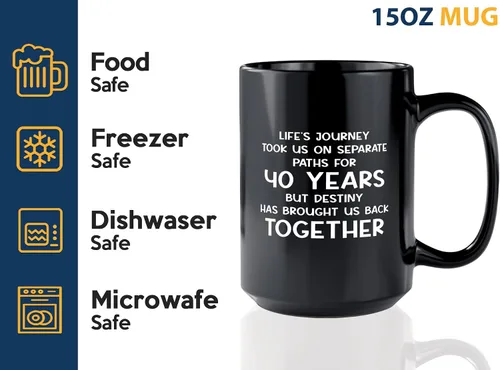 Miniatura 4 de Wish You Lived Next Door - Taza de café de 15 onzas, color negro, para 40 años, regalos para ancianos y ancianos, regalo de amistad para niños
