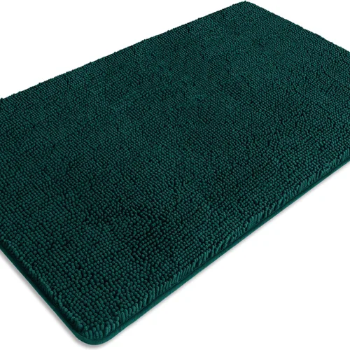 Miniatura 99 de Alfombra de baño pequeña de 12 x 18 pulgadas, lavable y absorbente, antideslizante, alfombra de baño de felpilla gruesa y suave para baño, ducha