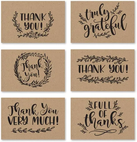 Miniatura 10 de Hadley Designs Tarjetas de agradecimiento a granel con sobres, 24 tarjetas de agradecimiento para profesores, lindas tarjetas de agradecimiento