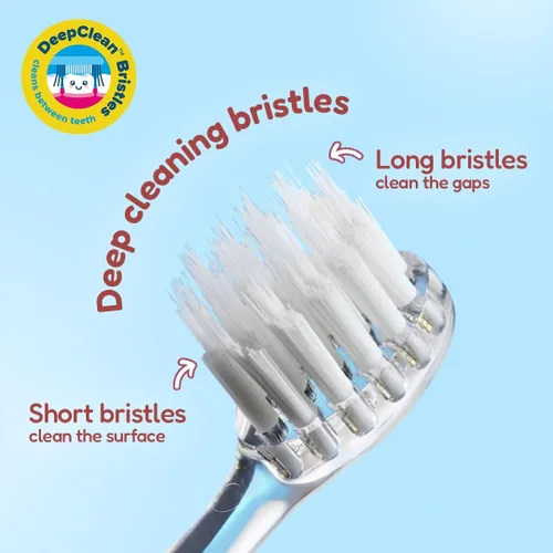 Miniatura 3 de BrushBaby WildOnes - Cepillo de dientes eléctrico recargable para niños, de 0 a 10 años - Diseño de mono con luces intermitentes - Cerdas DeepClean
