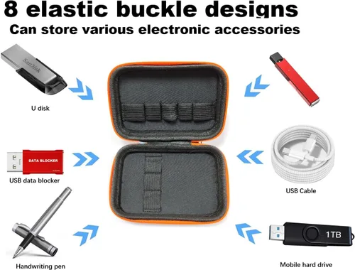 Miniatura 4 de BUISAMG (Solo estuche) Estuche de almacenamiento de 510 hilos, bolsa de batería de transporte Estuche para bolígrafo Estuche de viaje pequeño, bolsa