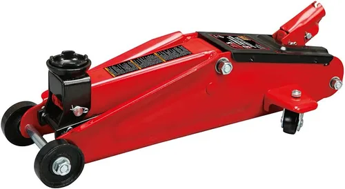 Miniatura 2 de BIG RED T825013S1 Torin - Gato hidráulico con ruedas de servicio/piso con funda de almacenamiento moldeada por soplado, con capacidad para 2.5 Rojo