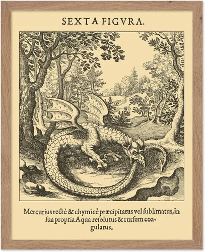 Miniatura 50 de Poster Master Póster astrológico clásico, impresión de ciencia vintage, regalo para artistas, amigos, el antiguo zodiaco de Egipto, rueda