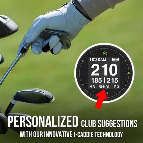 Miniatura 4 de Reloj GPS para golf Izzo Swami con sugerencias personalizadas de palos