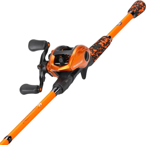 Miniatura 10 de Sougayilang Combo de Caña y Carrete de Pesca, Combo de Baitcasting, Cañas de Grafito IM7, Cañas de 2 Piezas, Mango EVA y Portacebo Estilo "S" Mango