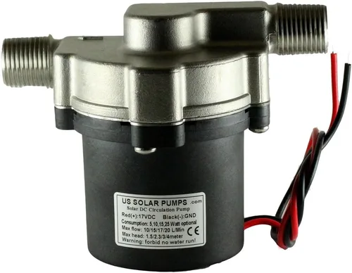 Miniatura 8 de Bombas solares de agua caliente de 12 V CC: pueden manejar temperaturas de hasta 230 °F y presiones de hasta 145 PSI. Con motor de CC ECM trifásico