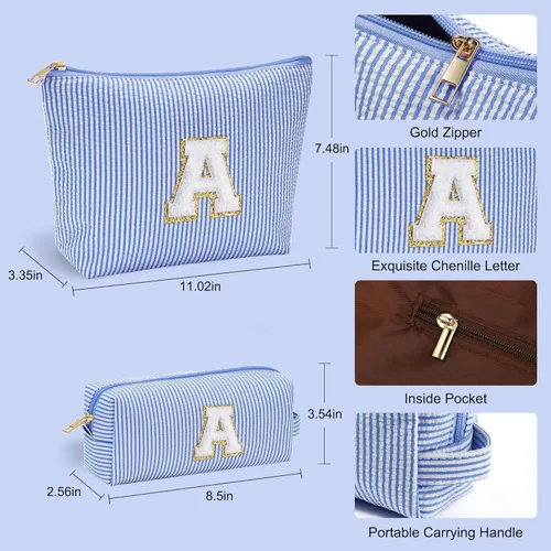 Miniatura 4 de YOOLIFE Bolsa de maquillaje inicial para niñas y niños, bolsa de cosméticos, bolsa de aseo de viaje, regalo para profesores, adolescentes, niñas