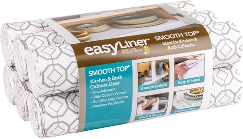 Miniatura 16 de Smooth Top EasyLiner para armarios y cajones - Fácil de instalar y cortar a medida - Papel para estantes y forro para cajones no adhesivo - Forro