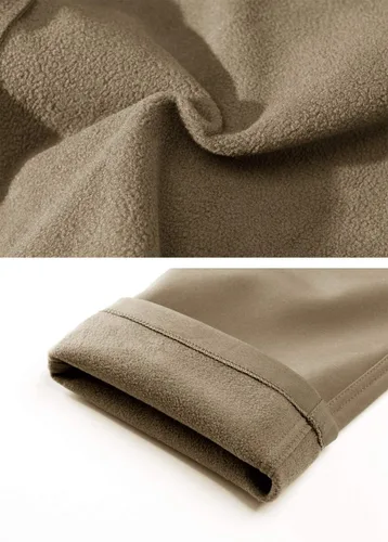 Miniatura 7 de TACVASEN Pantalones de invierno para hombre, 9 bolsillos, forro polar, para senderismo, nieve, resistentes al agua, cálidos, softshell, gruesos