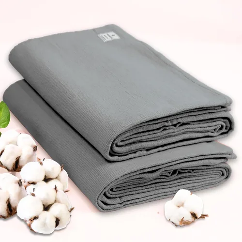 Miniatura 8 de Yogikuti Iyengar - Juego de dos mantas de yoga de algodón, gruesas mantas de yoga tejidas a mano para yoga restaurativo, meditación y pranayama
